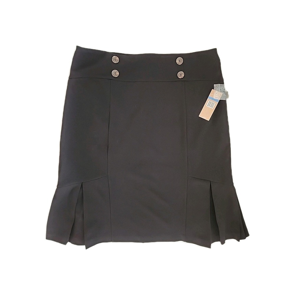 Black Hope & Harlow Pencil Skirt/ Kick Pleats/ Stretchy/Pull On/ 38in Waist / XL - Picture 1 of 10